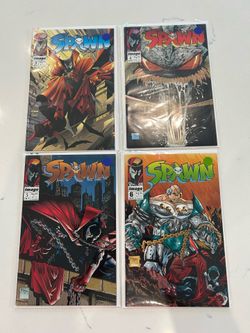 Spawn Comic Lot of 4: #3,4,5,6,Image Comics Todd McFarlane FN-VF+ conditions