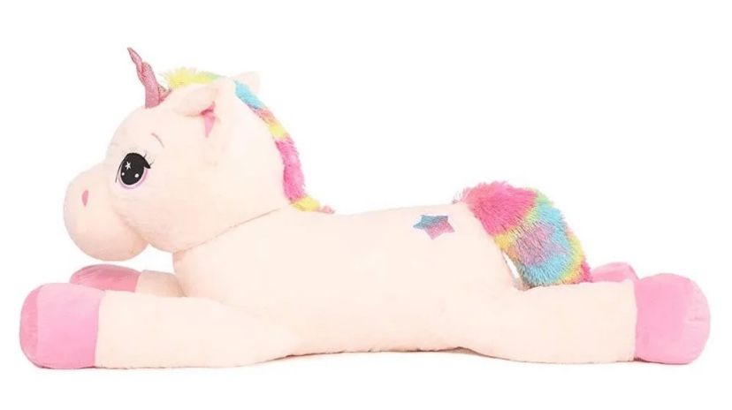 Giant Unicorn Stuffed Soft Big 50” Long Plush Toy