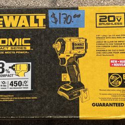 DEWALT Cordless Brushless Variable Speed Impact Wrench (Tool Only) (NEW) (DCF923B)