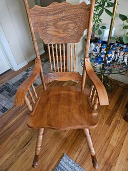 Wood Oak Rocking Chair