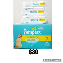 Pampers Newborn And Wipes