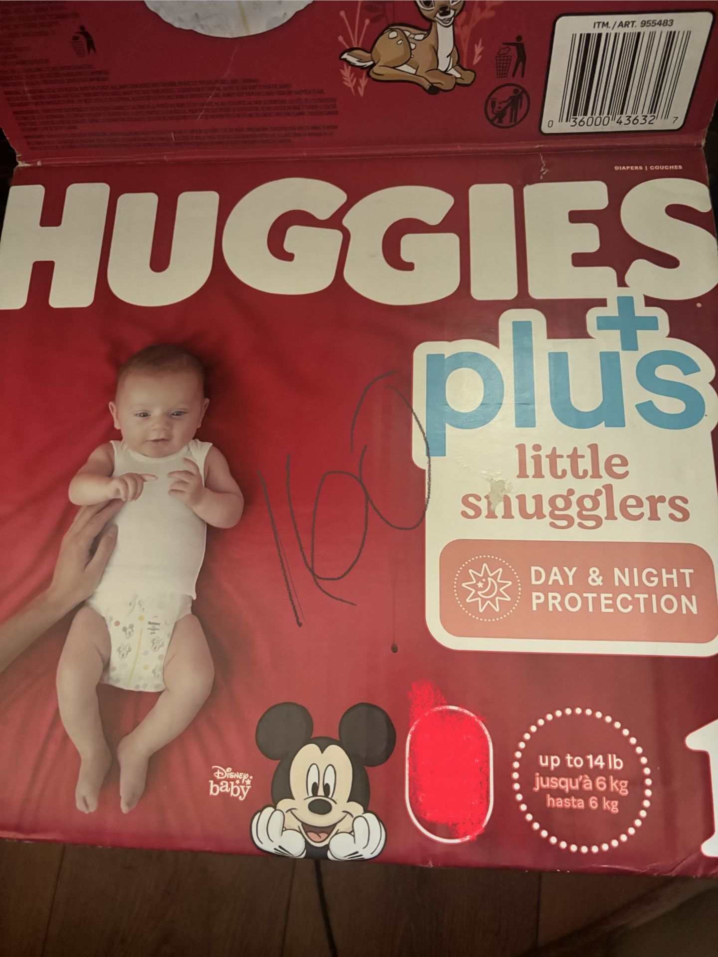 Huggies Diapers Plus Lil Snugglers  Size 2