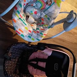 Baby Girl Car Seat & Swing