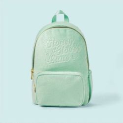 STONEY CLOVER LANE NWT Mint Terry Cloth Backpack