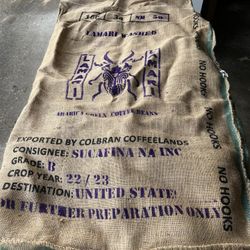 Old Burlap Coffee Bags