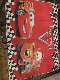 Cars Birthday Backdrop.