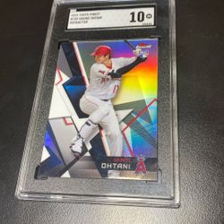 2018 Topps Finest Shohei Ohtani Rookie Refractor SGC 10 Gem Mint