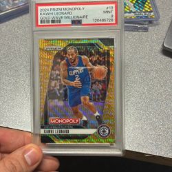 2024 Prizm Monopoly Kawhi Leonard Gold Wave Millionaire /10