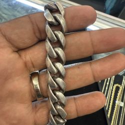 Sterling Silver Chrome Hearts Bracelet 39704-1
