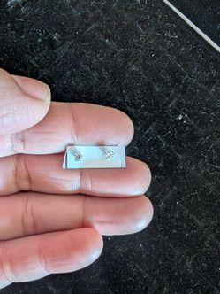Silver 9.25 earrings for baby