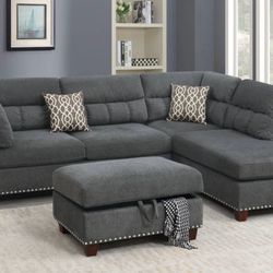 Sectional Sofa With Ottoman Storage