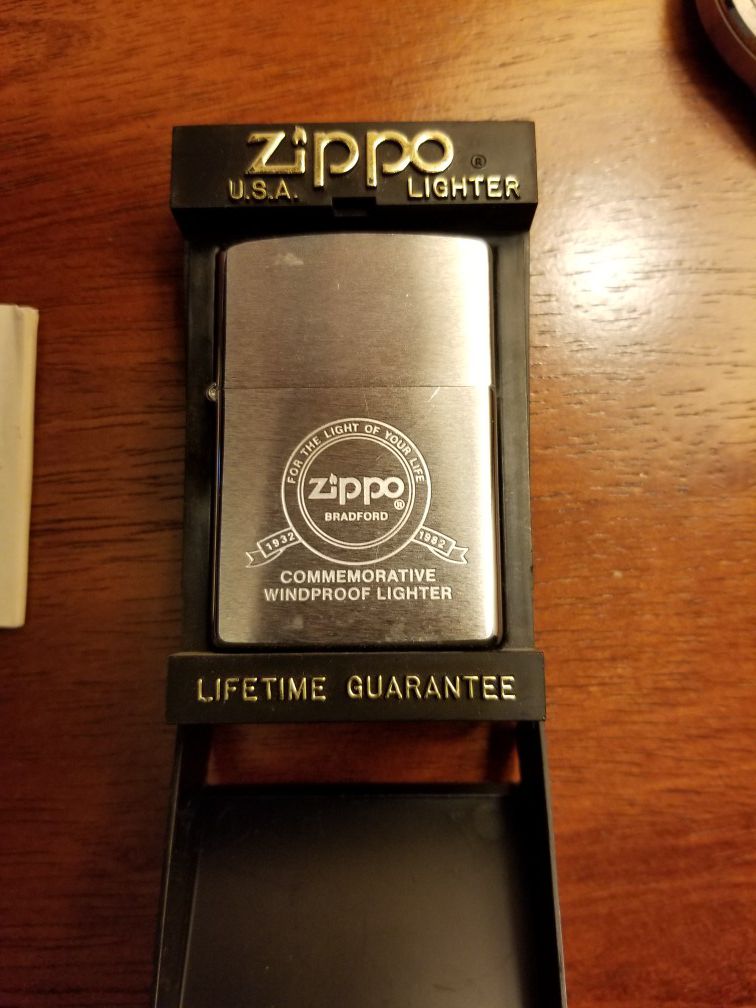New silver Zippo lighter