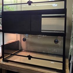 40 Gallon Breeder Front Opening Setup.  2 Tanks, Stacker, And Stand .