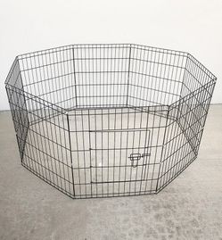 Brand New $44 Dog 8-Panel Playpen, Each Panel 30” Tall X 24” Wide Metal Pet Gate Exercise Fence Crate Kennel