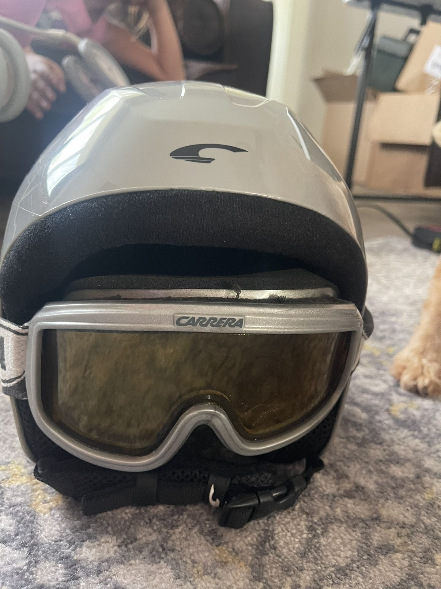 Carrera ski helmet and Goggles size:Xs