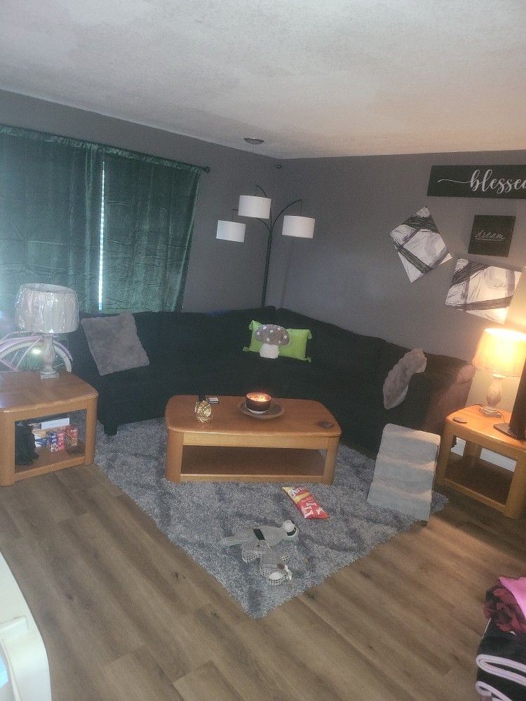 Black Couch - Any Shape Detachable And Mobile
