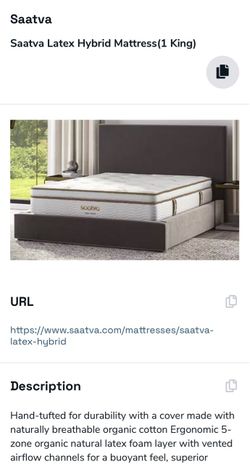 Saatva Latex Hybrid Mattress King