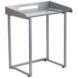 Computer Desk with Glass Top