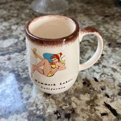 Vintage Pin Up Mammoth Mountain Cup