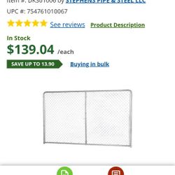 6 By 12 Fence Panels With Stands 3 Available 