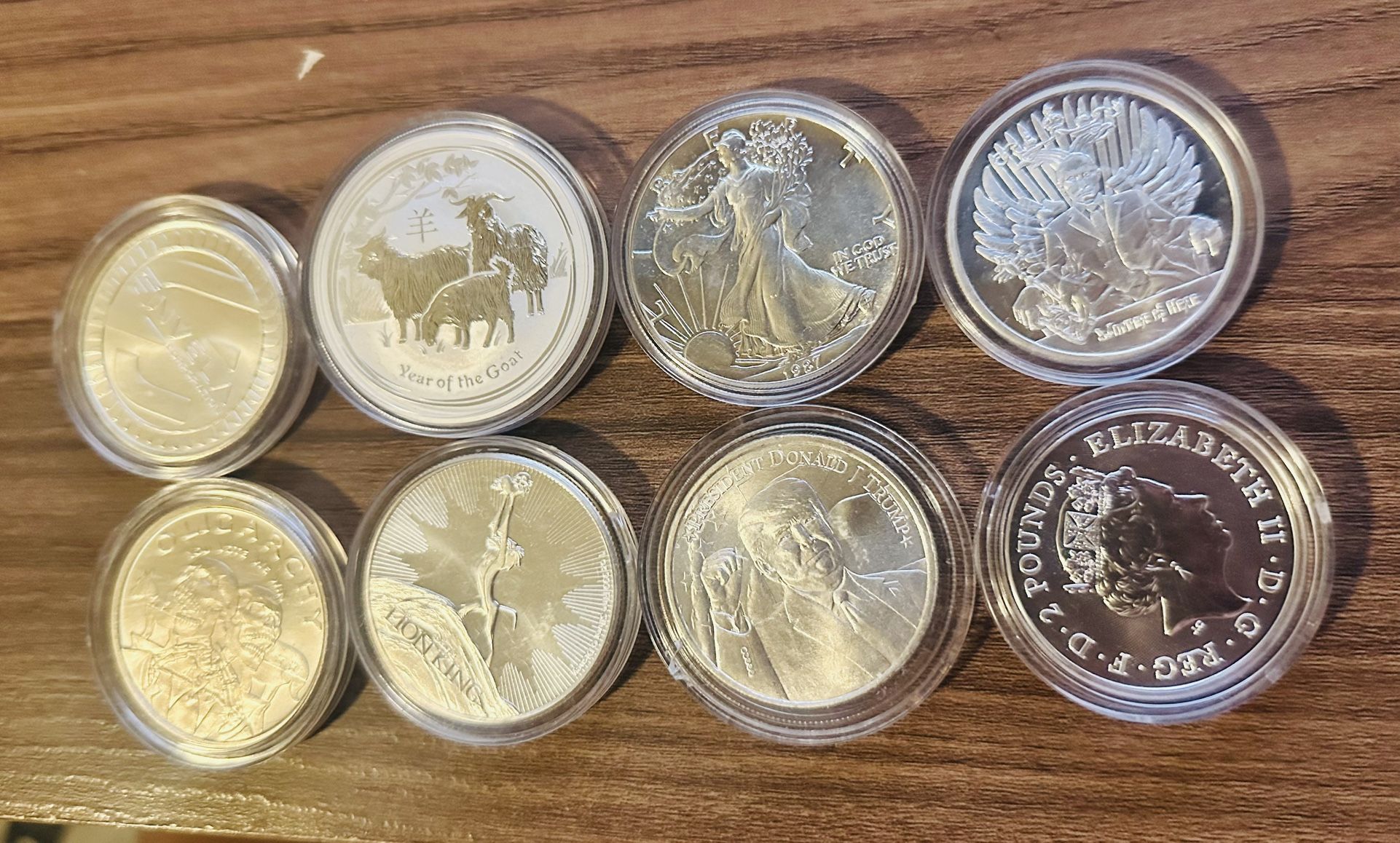 Silver rounds And coins 8 oz