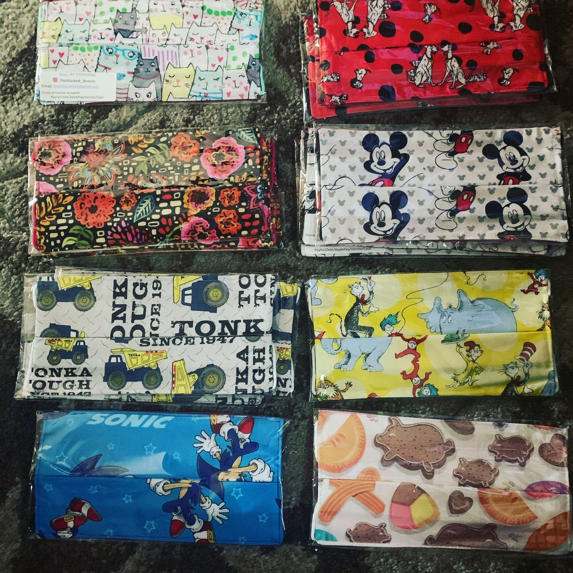 Face Masks. Custom made to order