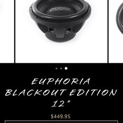 2 Euphoria 12s W/box And 1000 Watt Euphoria Amp 