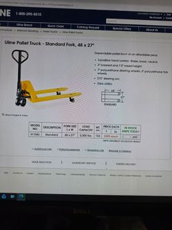 Uline new pallet jack