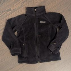 Columbia Girls Benton Springs Fleece Jacket, XS, Black