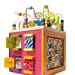 ZANY Zoo KIDS WOODEN Activity Cube