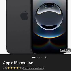 Iphone 16e with service til April 9th