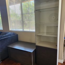 Ikea china Cabinet With Glass Doors And Glass Shelves 