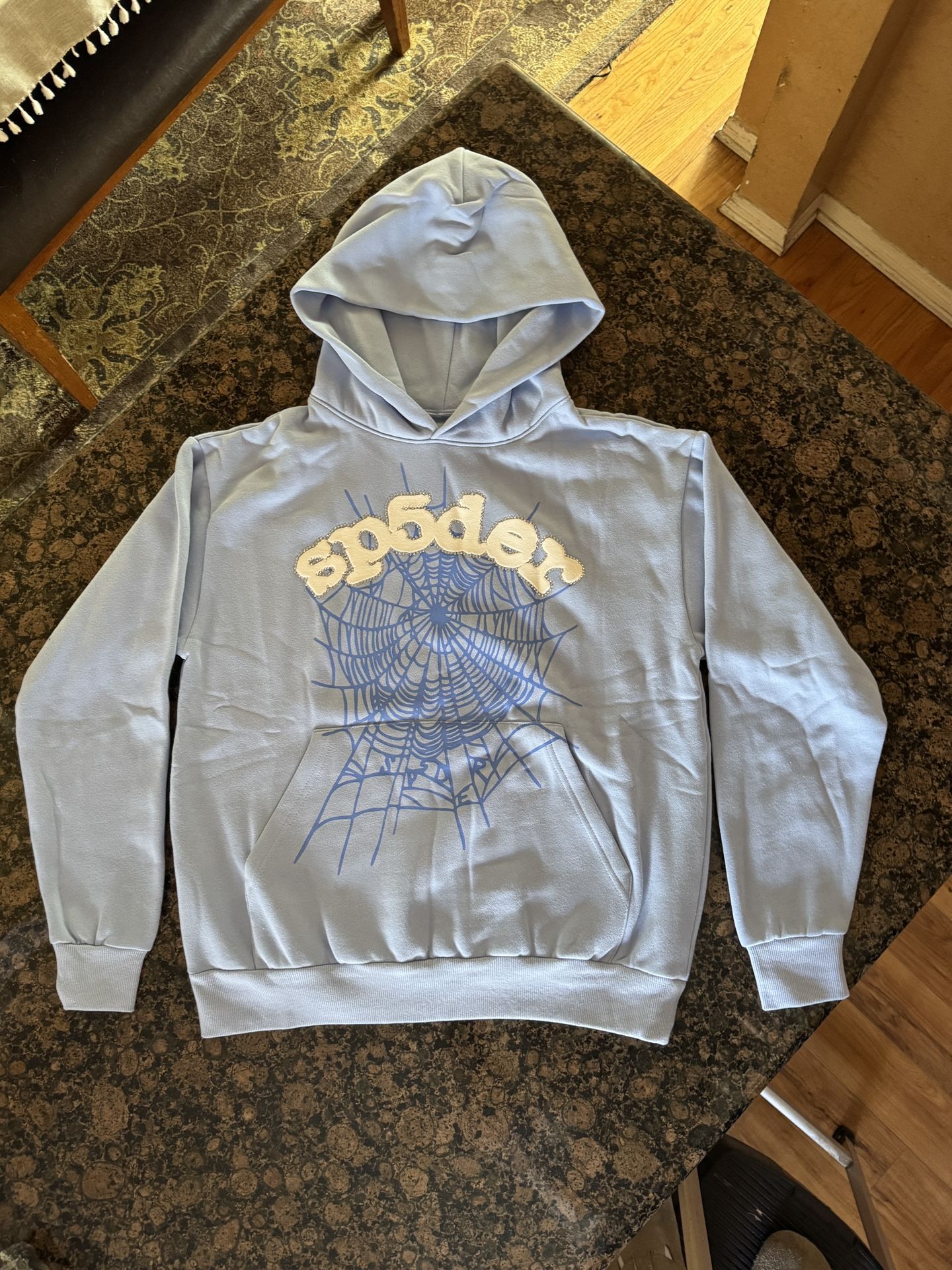 Sky Blue Spider Hoodie 🩵