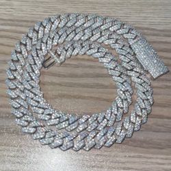 VVS 10mm Moissanite Cuban Chains - PASSES DIAMOND TESTER