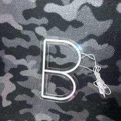 B Shape LED Changing Colors Decor 