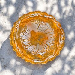 Gold and White Tray