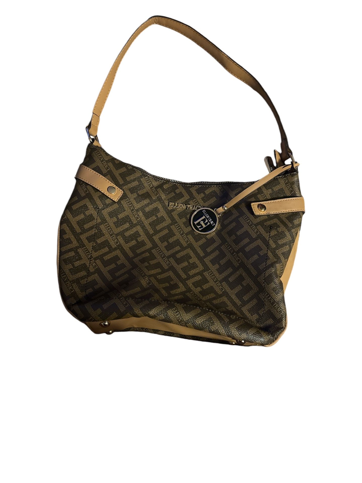 Ellen Tracy | Signature Logo Hobo Shoulder Bag