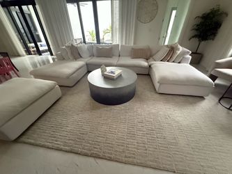 White sectional couch