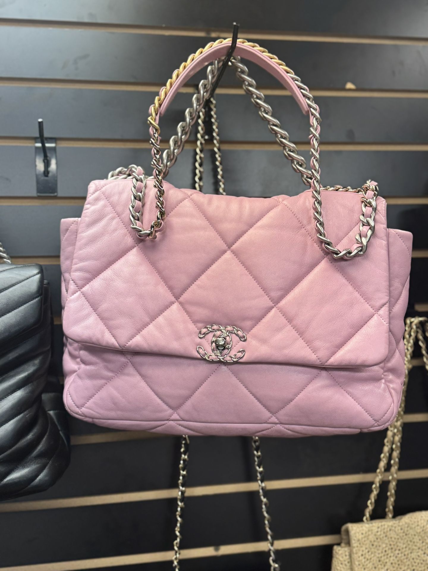 Chanel Chanel 19 Calfskin/lambskin Maxi Shoulder Bag