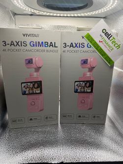 Vivitar 3-Axis Gimbal 4K Pocket Camcorder Bundle