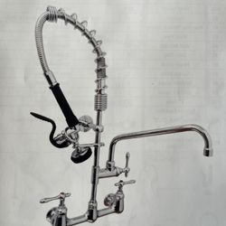 Commercial Faucet With Sprayer 