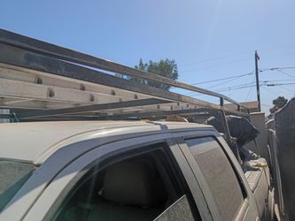 Ladder rack and 32ft ladder
