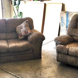 Sofa and Reclining Chair 