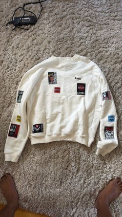 Loiter Patch Crewneck Sweatshirt White