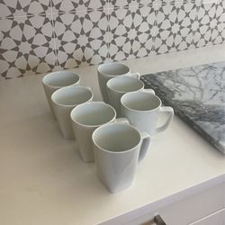 7 Piece Set Crate & Barrel Mugs 