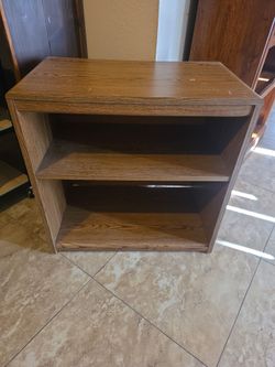 2 shelf wood bookshelf bookcase