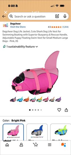 XS Dog life jacket