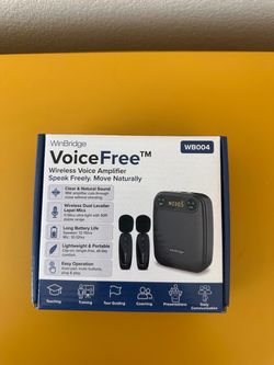 Voice Amplifier for Teachers with 2 Wireless Lapel Microphones WB004