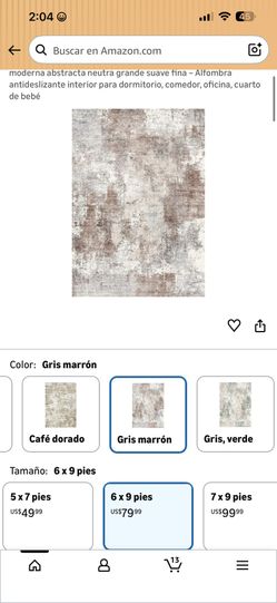 Tortania Washable Rug – 6 x 9 feet