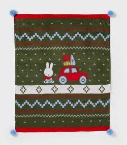 Miffy Pillowfort Fairisle Throw Blanket